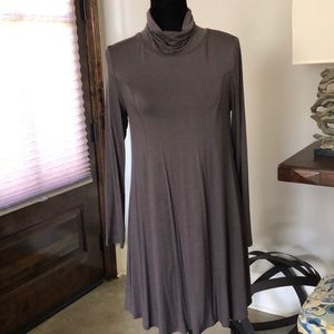 Long sleeve turtleneck dress